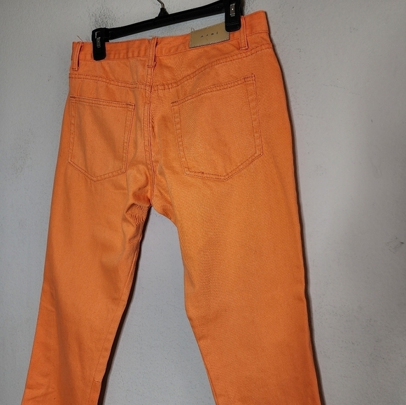 MNML Orange Men's B251 Flare Denim Jeans Men's size 30x32 Button fly - Picture 10 of 16